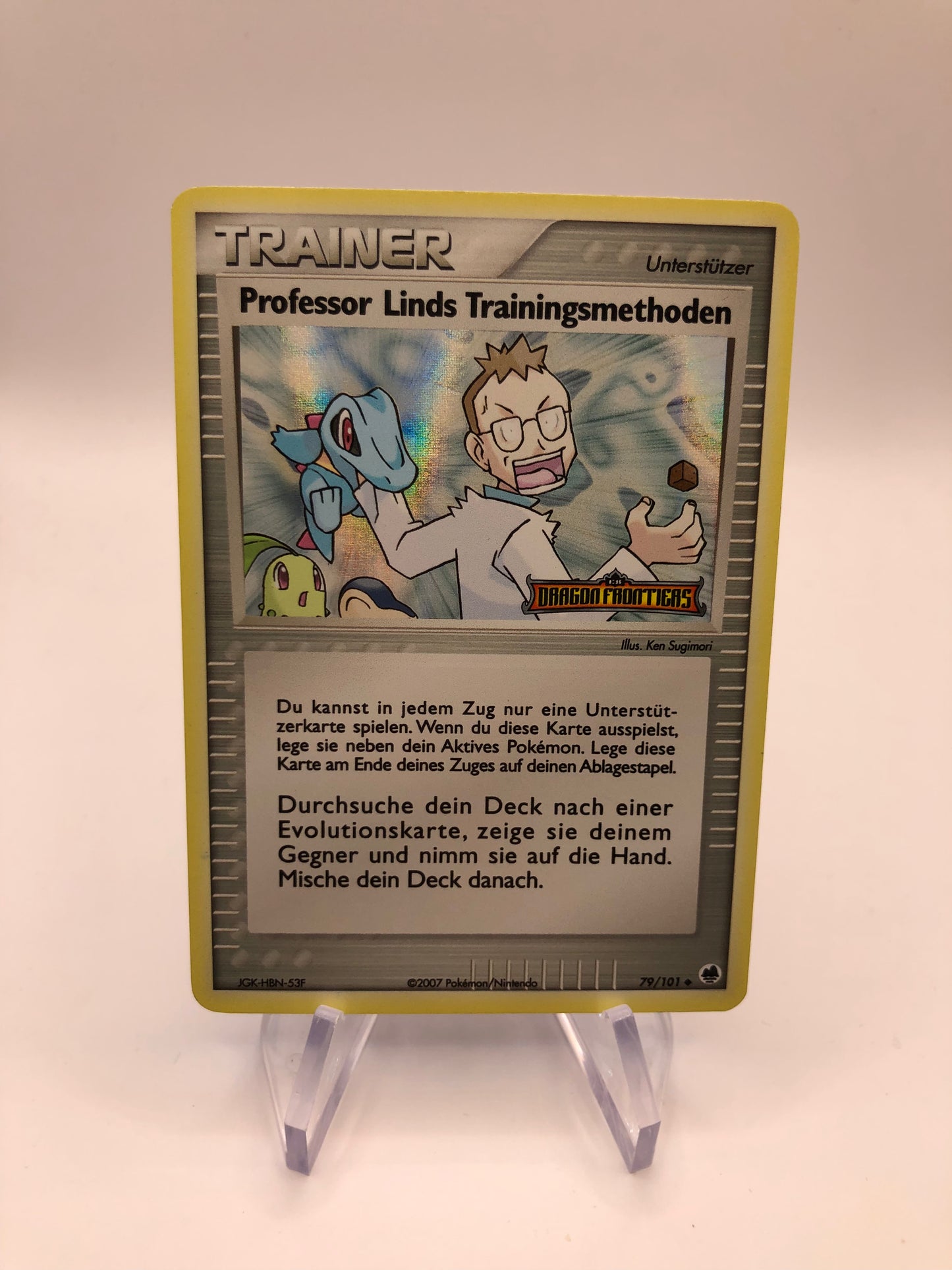 Pokemon Karte Stamp Professor Linds Trainingsmethoden 79/101 Deutsch