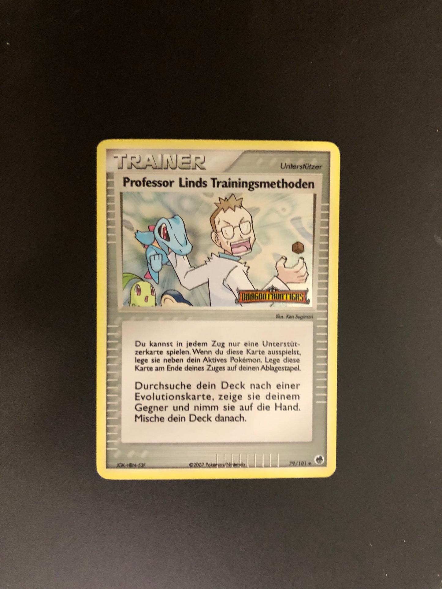 Pokemon Karte Stamp Professor Linds Trainingsmethoden 79/101 Deutsch