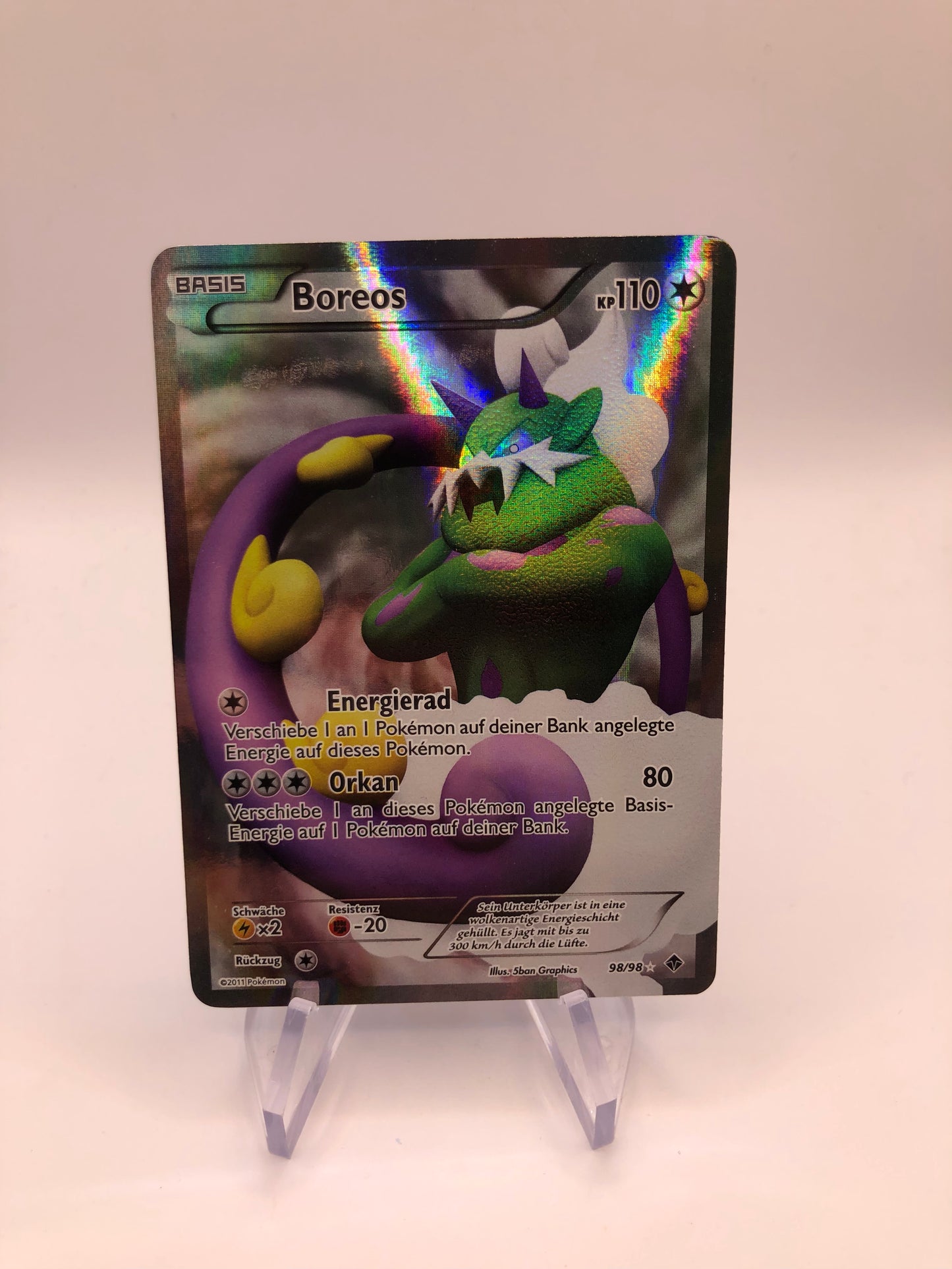 Pokemon Karte Fullart Boreos 98/98 Deutsch