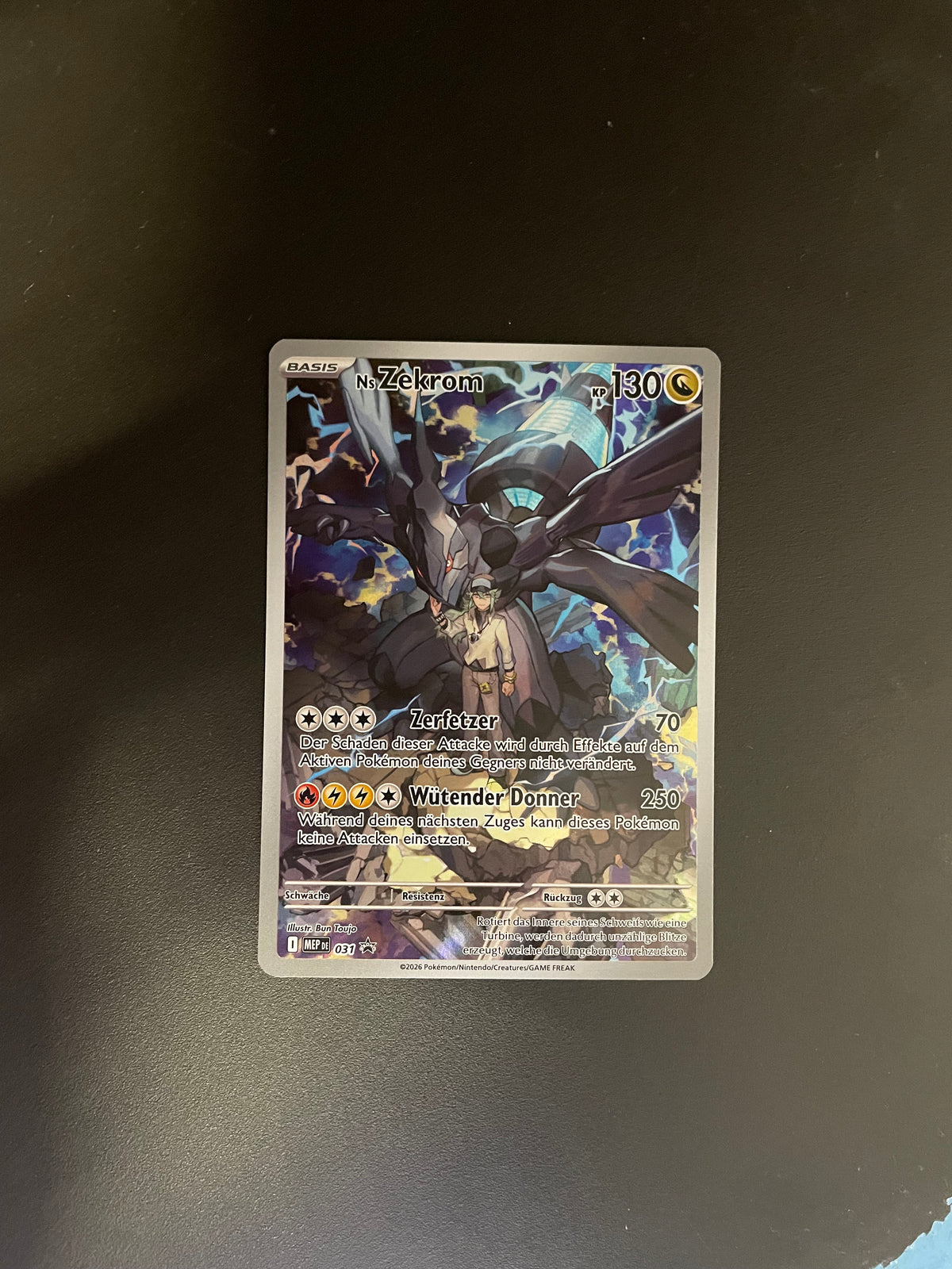 Pokemon Karte Art Rare Zekrom 031  Deutsch