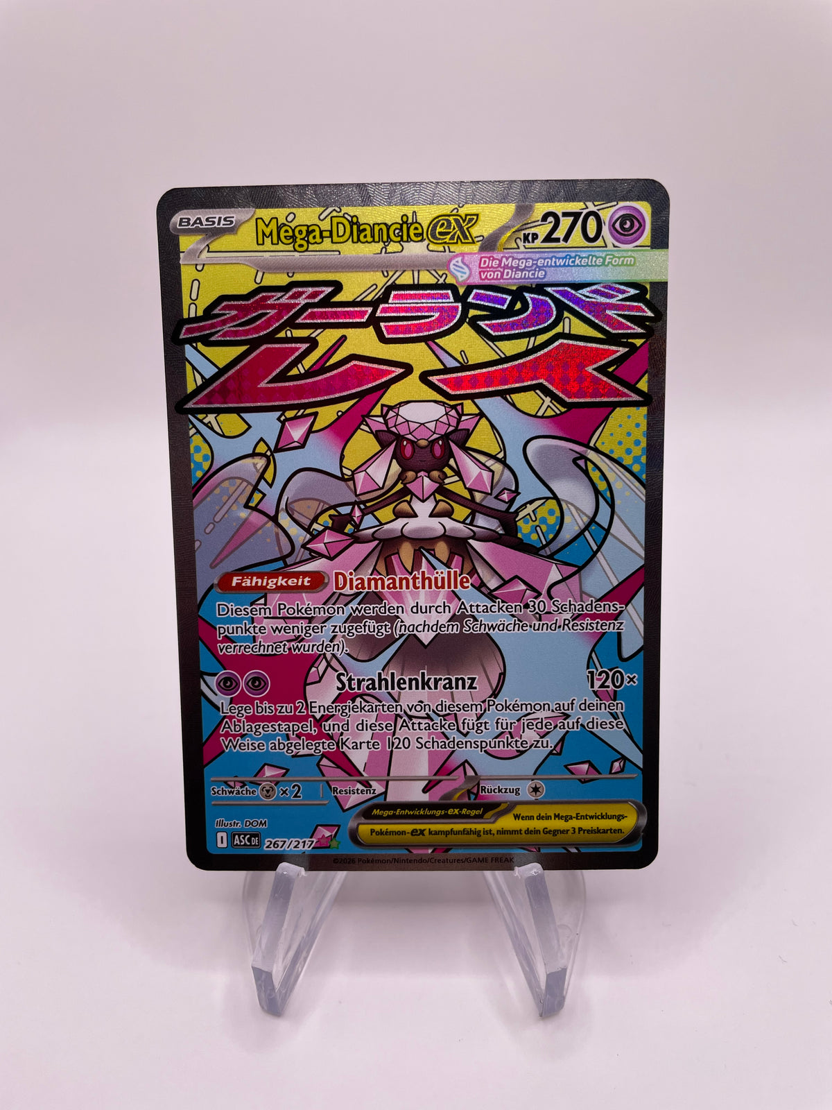Pokemon Karte Ex Mega-Diancie 267/217 Deutsch