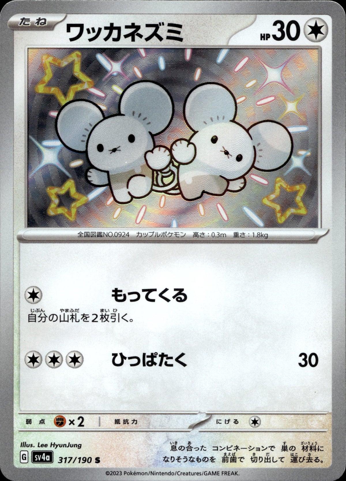 Zwieps 317/190 Shiny Japanisch – Vorderseite