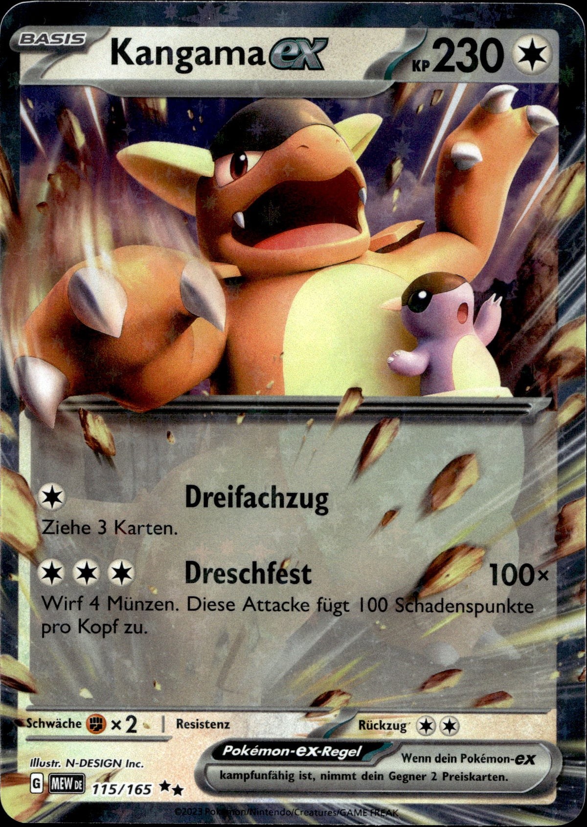 Kangama ex 115/165 Deutsch – Vorderseite