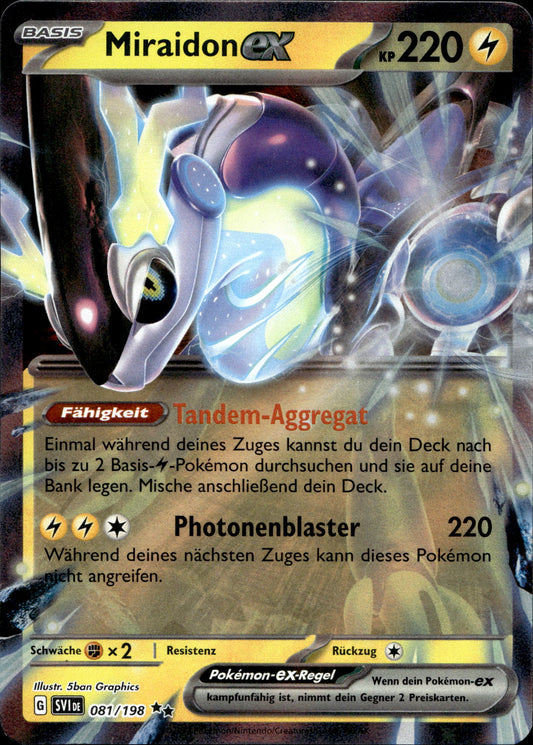 Miraidon ex 81/198 Deutsch – Vorderseite