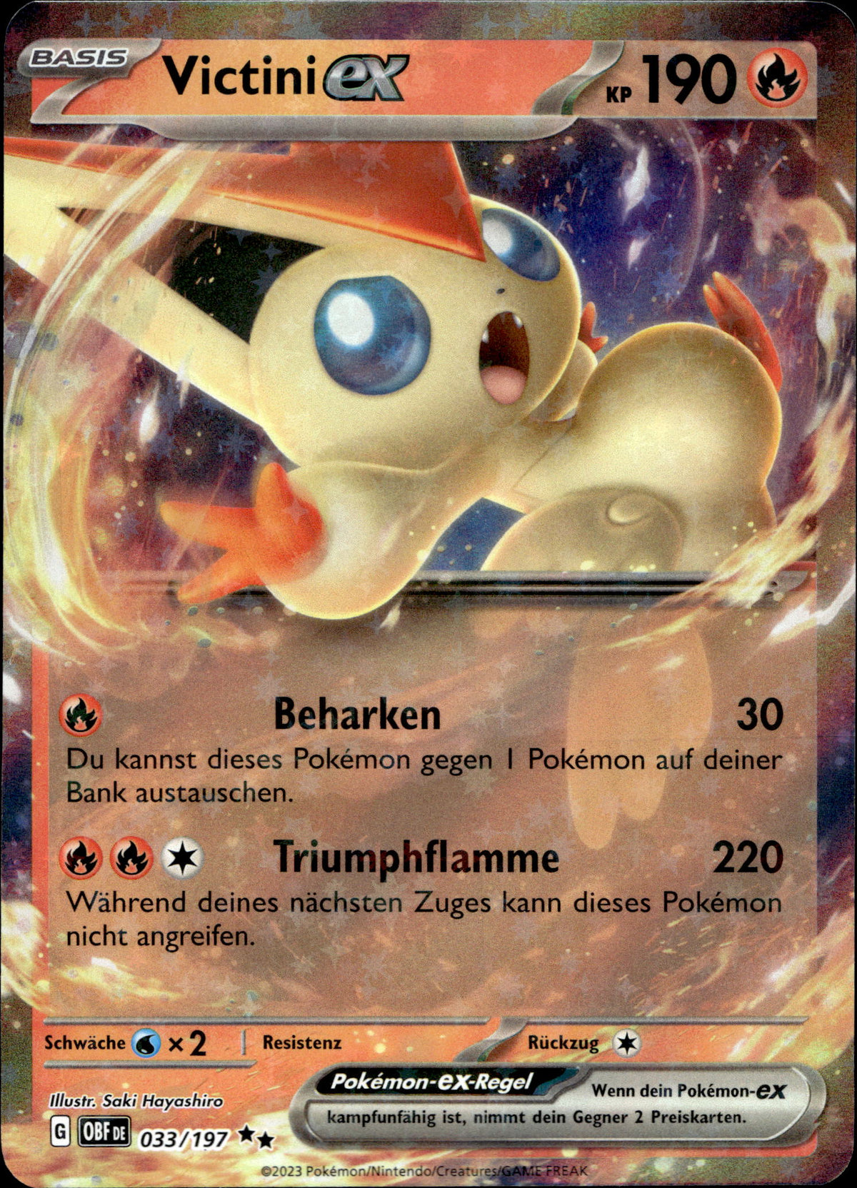 Victini ex 33/197 Deutsch – Vorderseite
