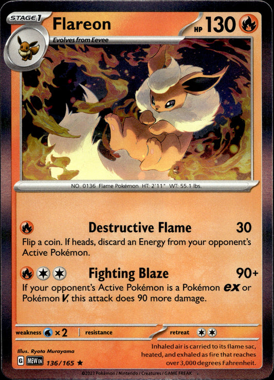 Flamara 136/165 Holo Englisch – Vorderseite