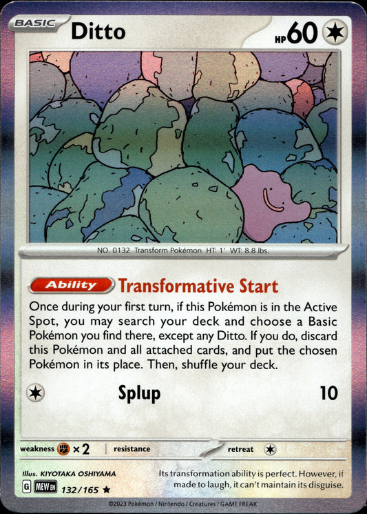 Ditto 132/165 Holo Englisch – Vorderseite