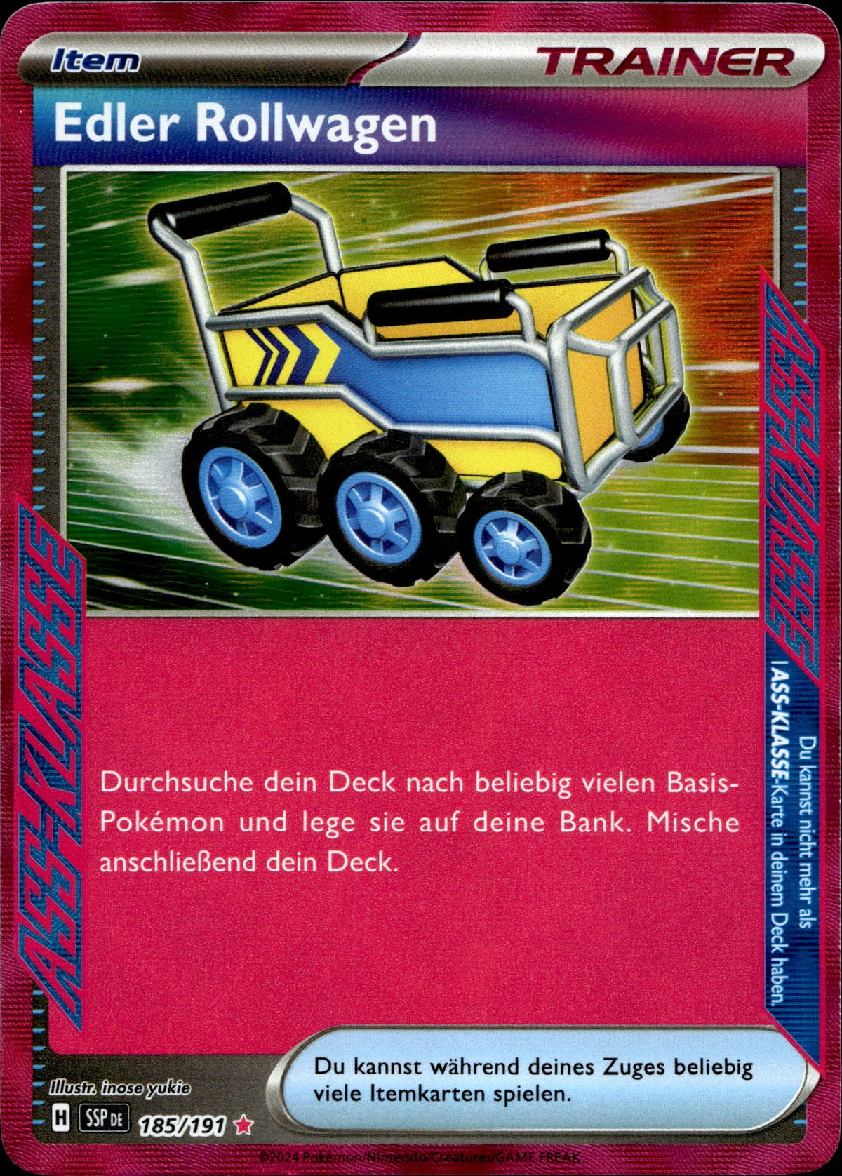 Edler Rollwagen 185/191 Deutsch – Vorderseite