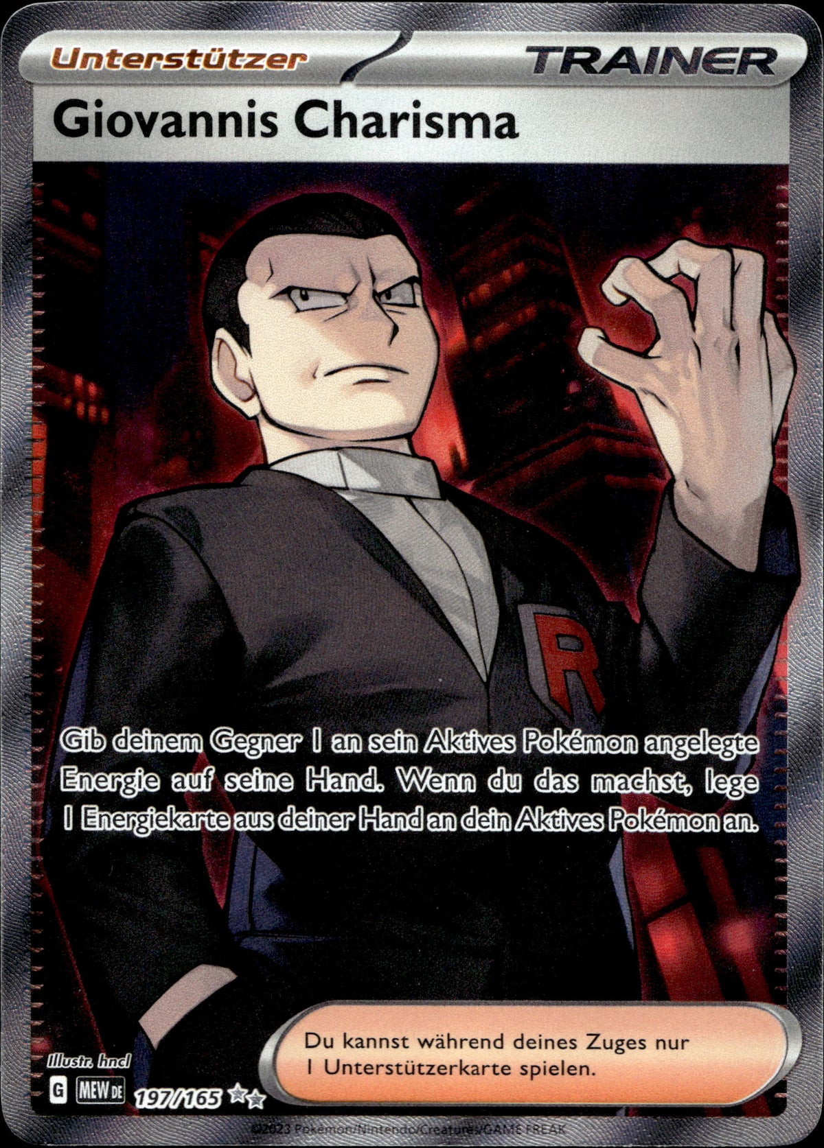 Giovannis Charisma 197/165 Deutsch – Vorderseite