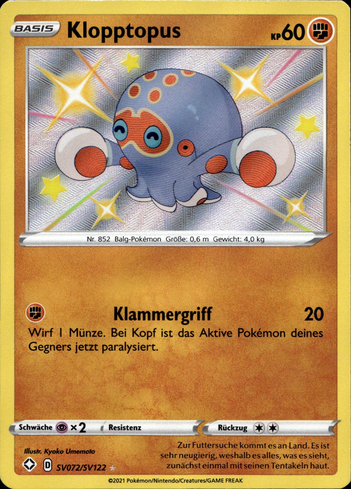 Klopptopus SV072/SV122 Deutsch – Vorderseite