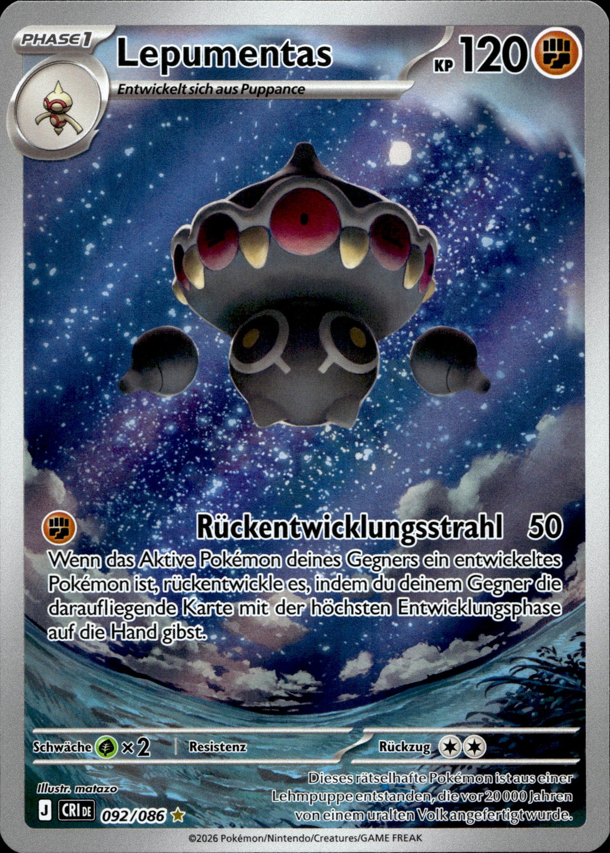 Lepumentas 92/86 Deutsch – Vorderseite