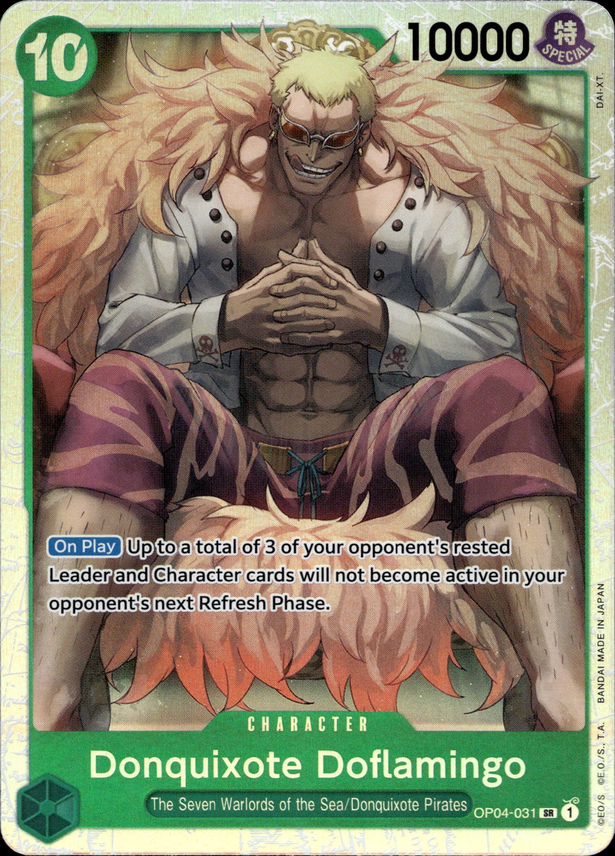 Donquixote Doflamingo OP04-031 Englisch – Vorderseite