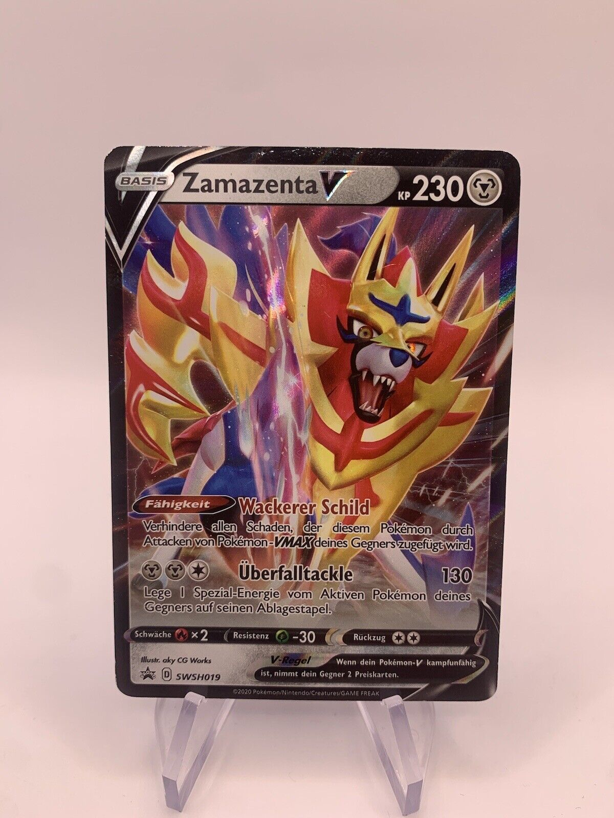 Pokémon Karte V Promo Zamazenta SWSH019 Deutsch