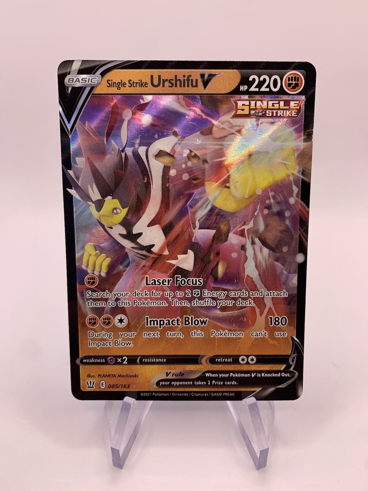 Pokémon Karte V Single Strike Urshifu 85/163 Englisch