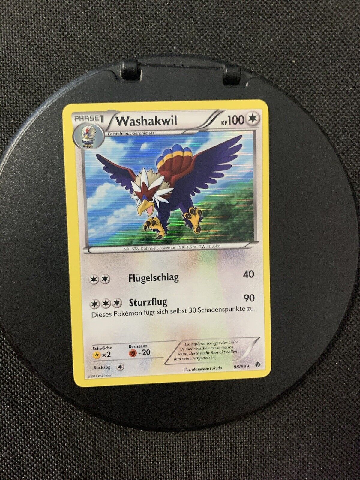 Pokémon Card Holo Washakwil 88/98 German
